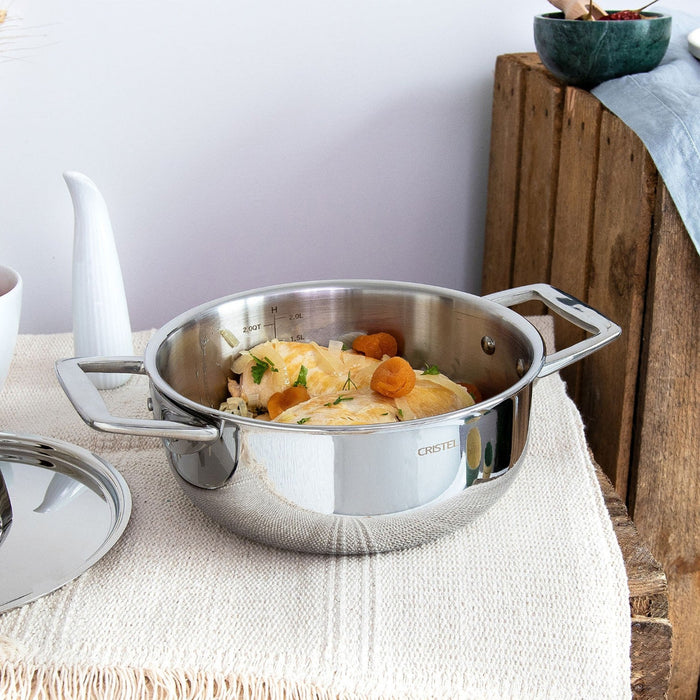 Cristel 5-Ply Stewpot With Stainless Steel Lid