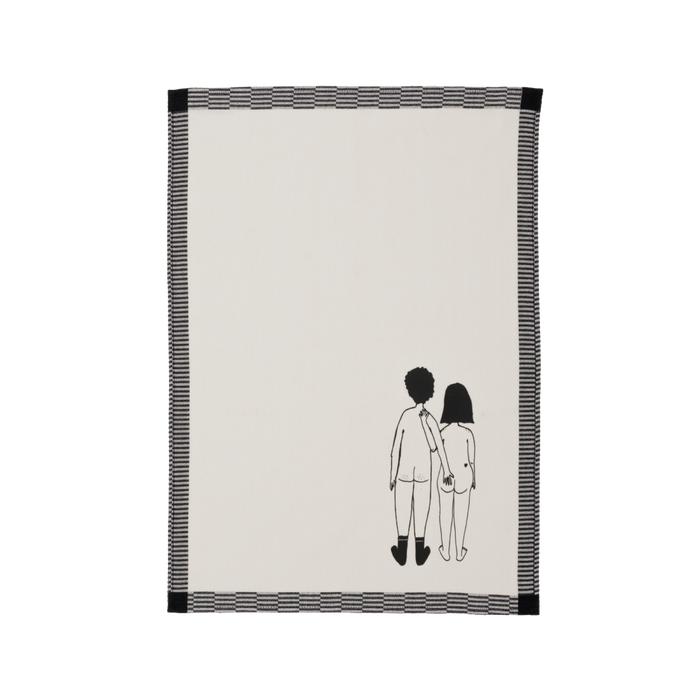 Helen B Tea Towel Naked Couple Back (set of 2)