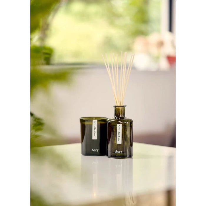 Green Bamboo Reed Diffuser - Cypress Patchouli and Orange