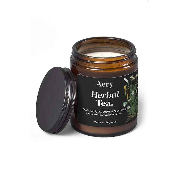 Herbal Tea Scented Jar Candle - Chamomile Lavender Eucalyptus