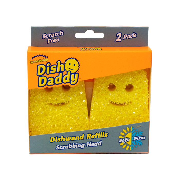 Scrub Daddy Dish Wand Sponge Refills Scrubbing Head 2 Pack