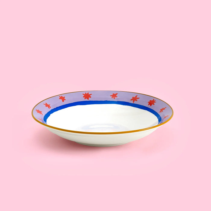 Eleanor Bowmer Electric Coast Red Star Pasta Bowl