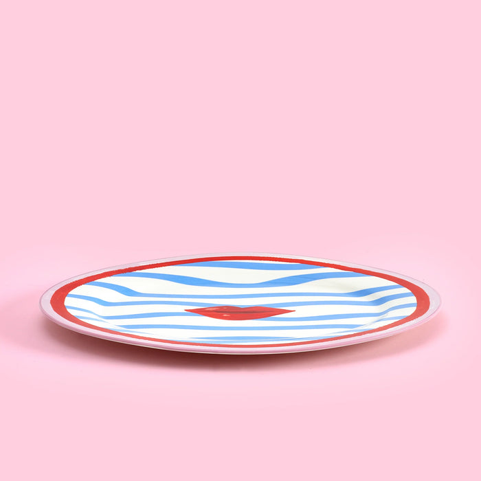Eleanor Bowmer Electric Coast Lips Serve Platter