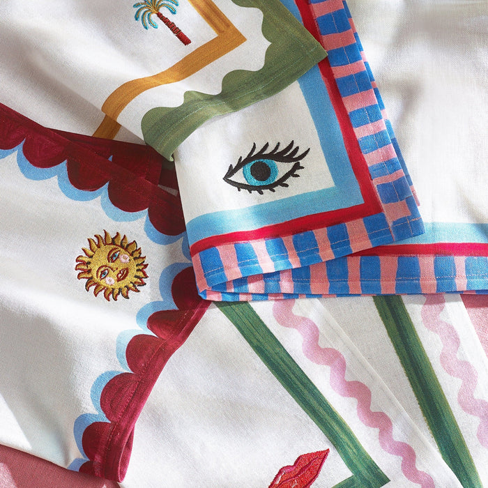 Eleanor Bowmer Electric Coast Set of 4 Icon Napkins