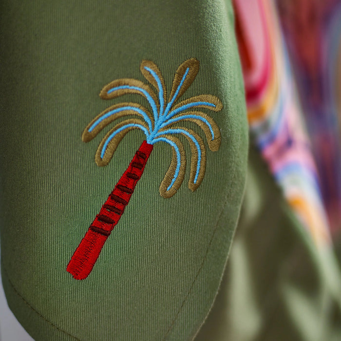 Eleanor Bowmer Electric Coast Palm Tree Tea Towels Set of 2