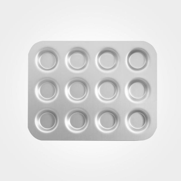 Mermaid Silver Anodised 12 Hole Bun Tin