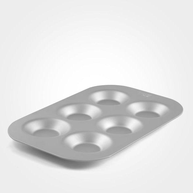 Mermaid Silver Anodised 6 Hole Bun Tin