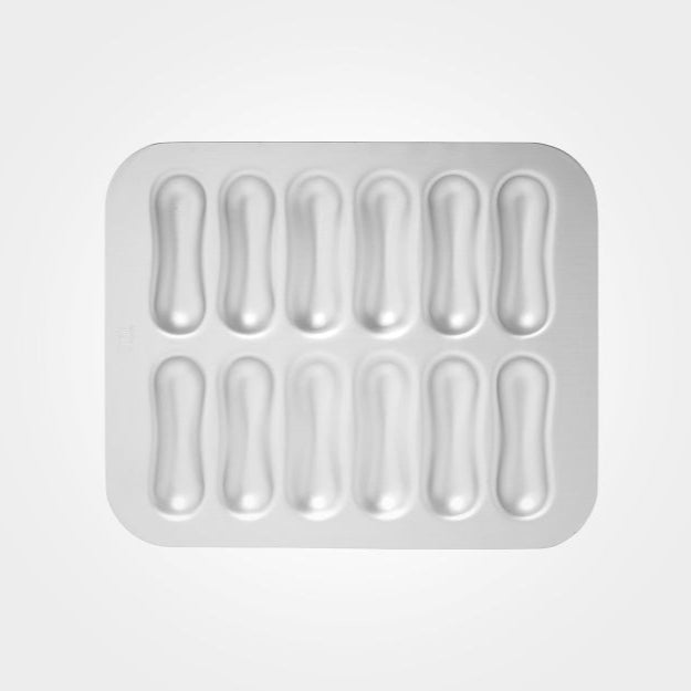 Mermaid Silver Anodised 12 Eclair Tin