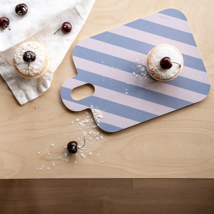 Muurla - Checks&Stripes Board, 21x33CM, Green/Blue