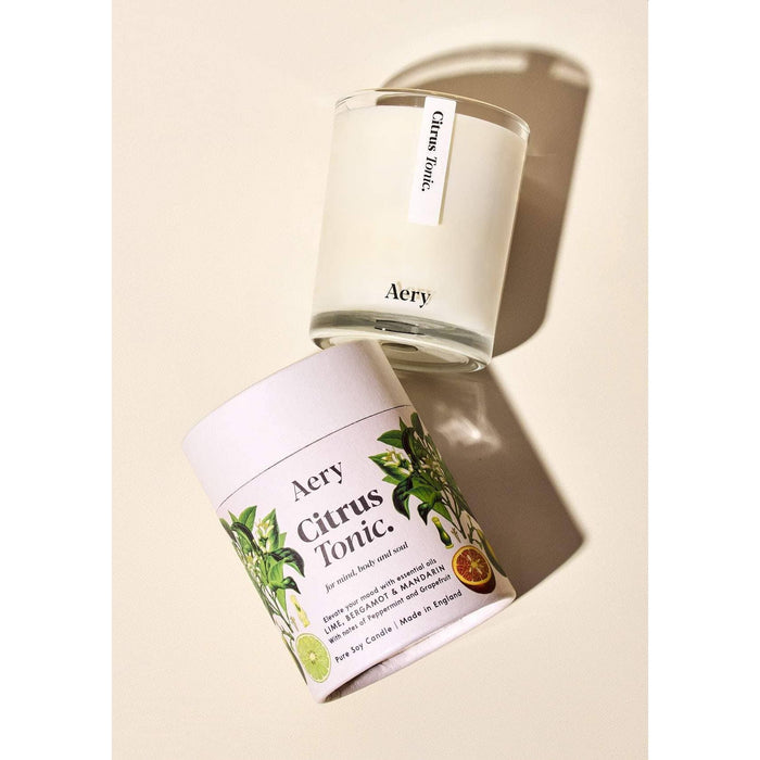 Citrus Tonic Scented Candle - Lime Bergamot and Mandarin
