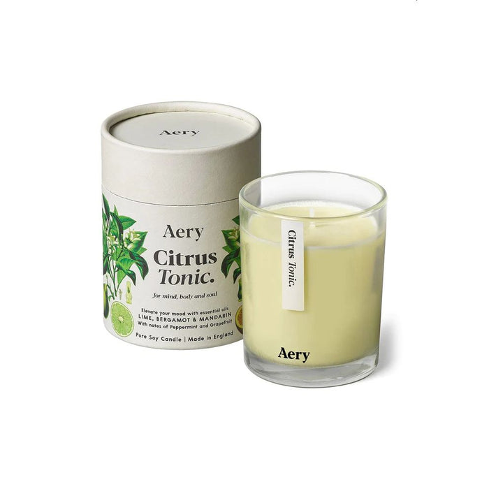 Citrus Tonic Scented Candle - Lime Bergamot and Mandarin