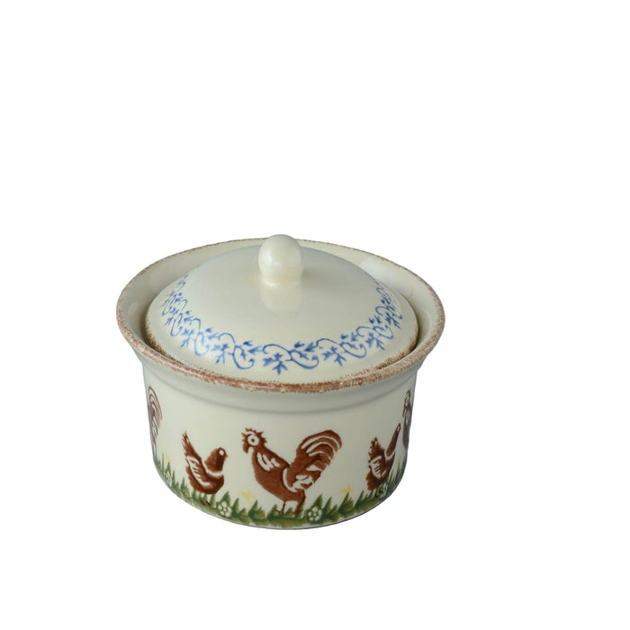 Brixton Hen Oval Butter Dish 17cm