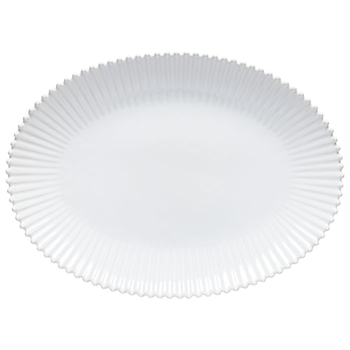 Pearl White Oval Platter 40cm