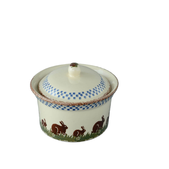 Brixton Rabbits Oval Butter Dish 17cm