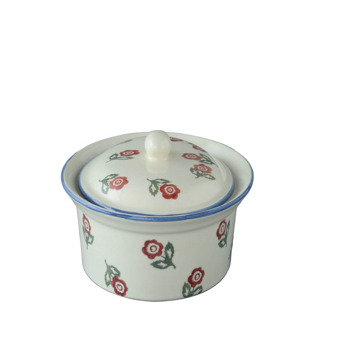 Brixton Scattered Rose Oval Butter Dish 17cm