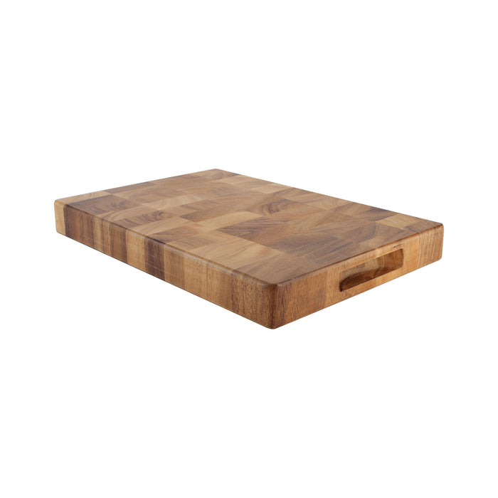 Tuscany Medium Rectangular End Grain Board With Finger Grooves