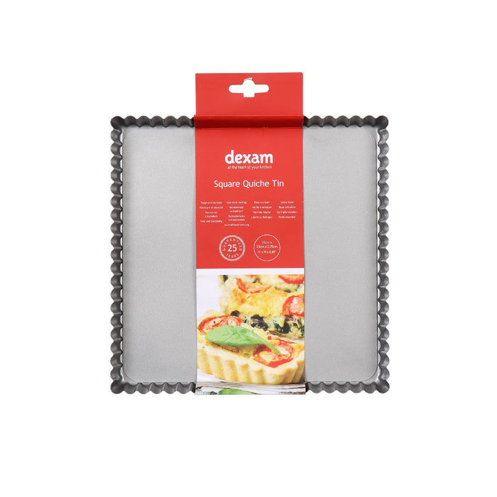 square quiche tin