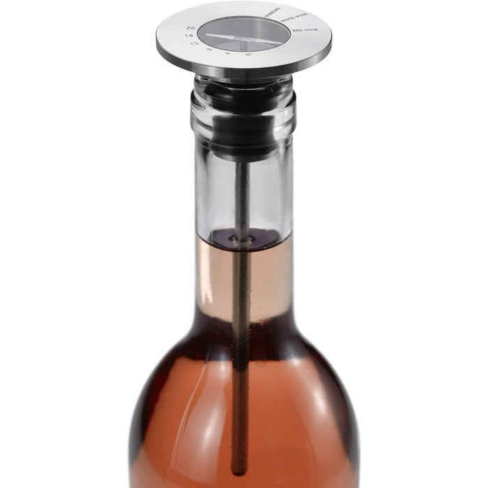 champ wine thermometer, pourer and stopper