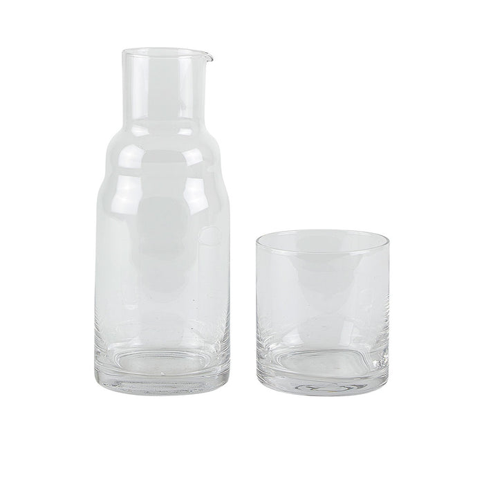 Water bottle w. glass