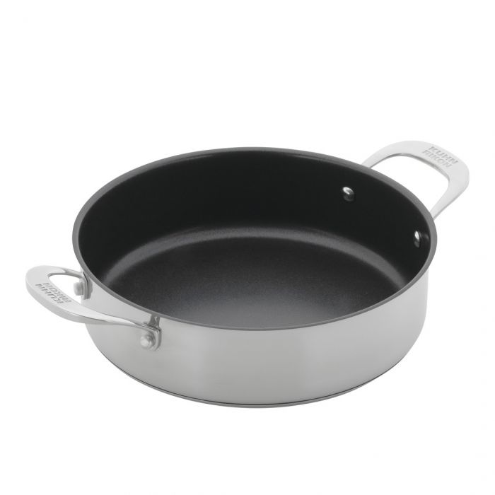 Allround non-stick serving pan with glass lid