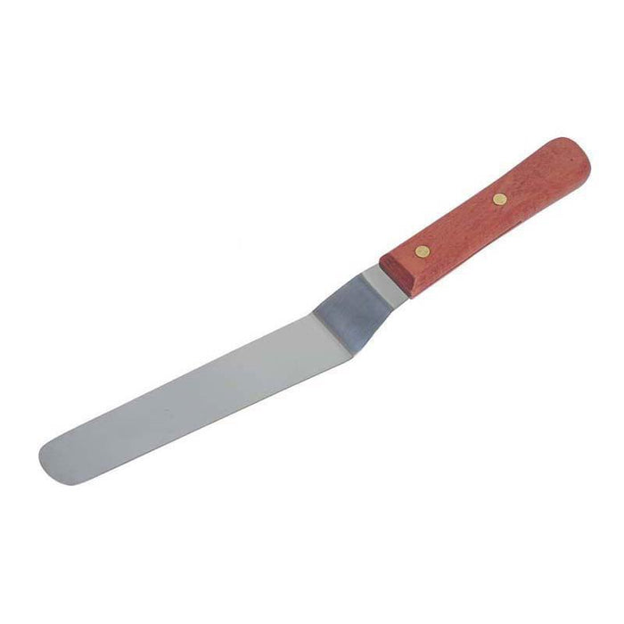 Angled Blade Palette Knife with Wooden Handle