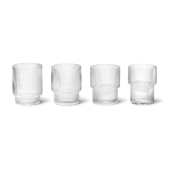 Ripple Glasses - set of 4