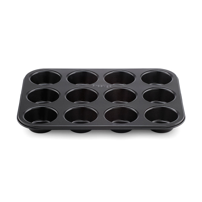 Inspire Bakeware Black 12 cup muffin tin