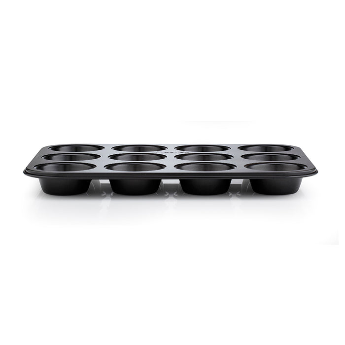 Inspire Bakeware Black 12 cup muffin tin