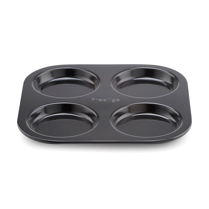 Inspire Bakeware Black 4 cup yorkshire tin