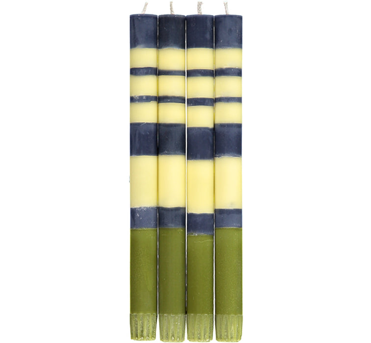 Set of 4 Stripy Candles