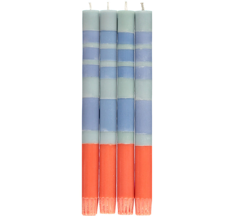 Set of 4 Stripy Candles