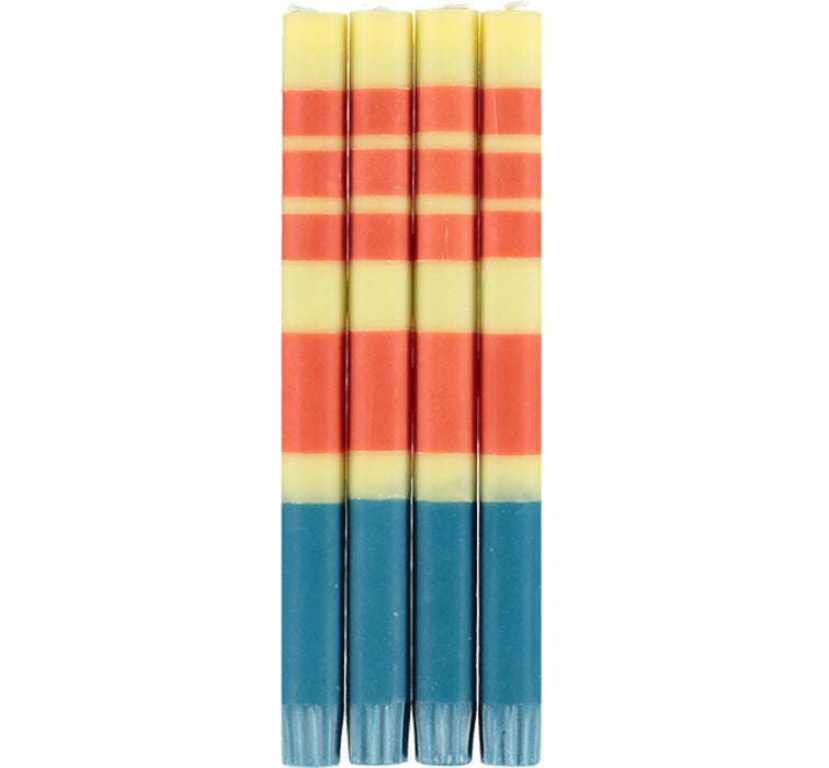 Set of 4 Stripy Candles