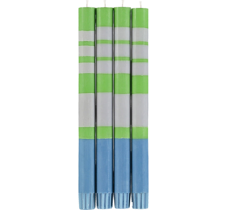 Set of 4 Stripy Candles