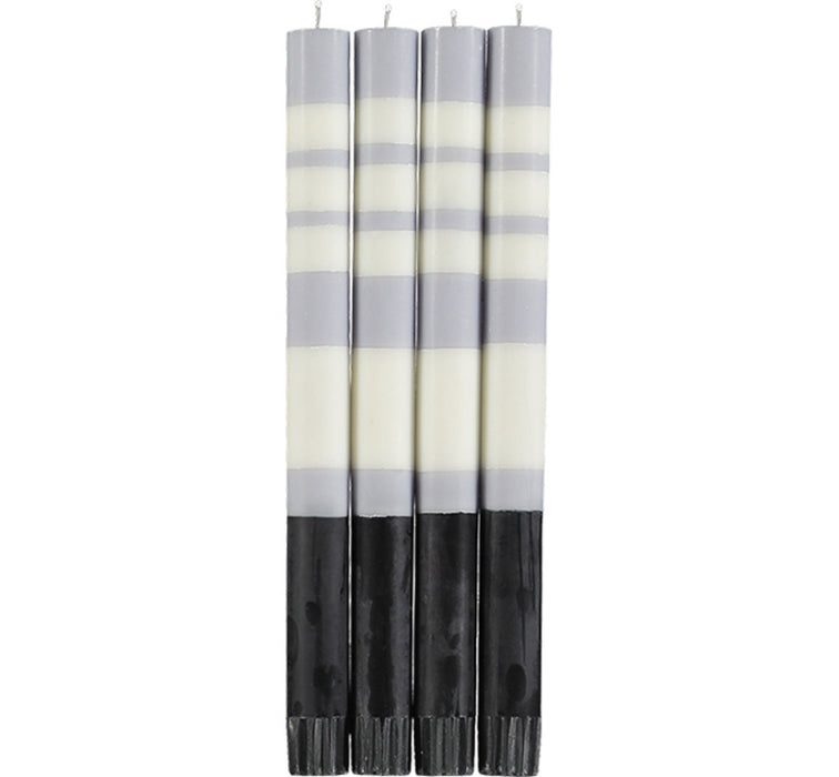 Set of 4 Stripy Candles