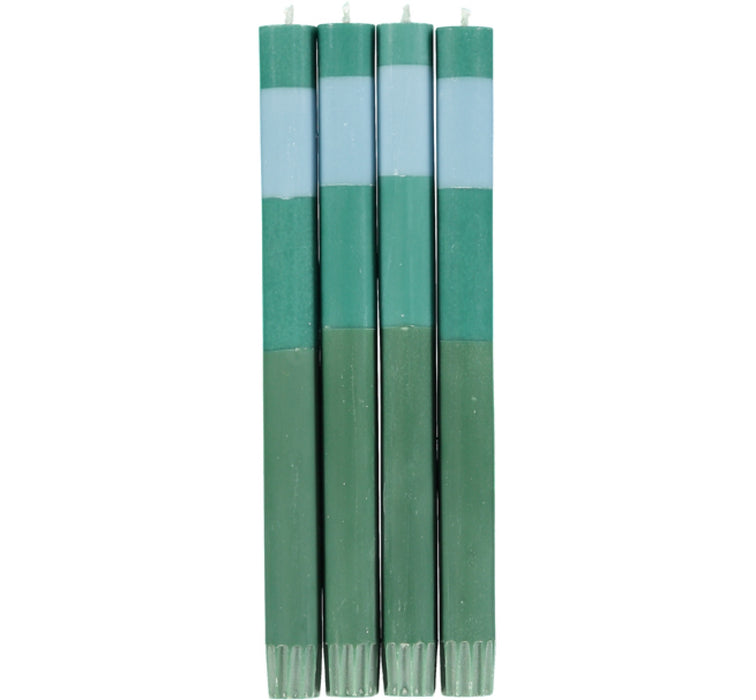 ABSTRACT Striped Candles - set of 4