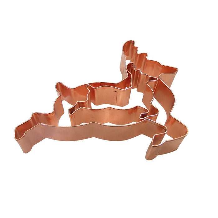 Copper cookie cutter - reindeer set 2