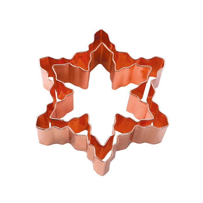 Copper cookie cutter - snowflake set 2