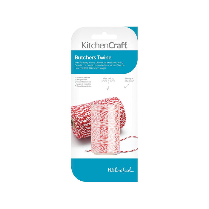 BUTCHERS TWINE SIXTY METRES RED/WHITE