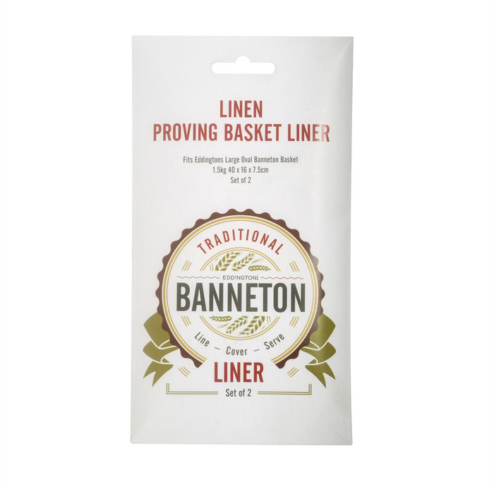Banneton Liner Large Oval Set of 2