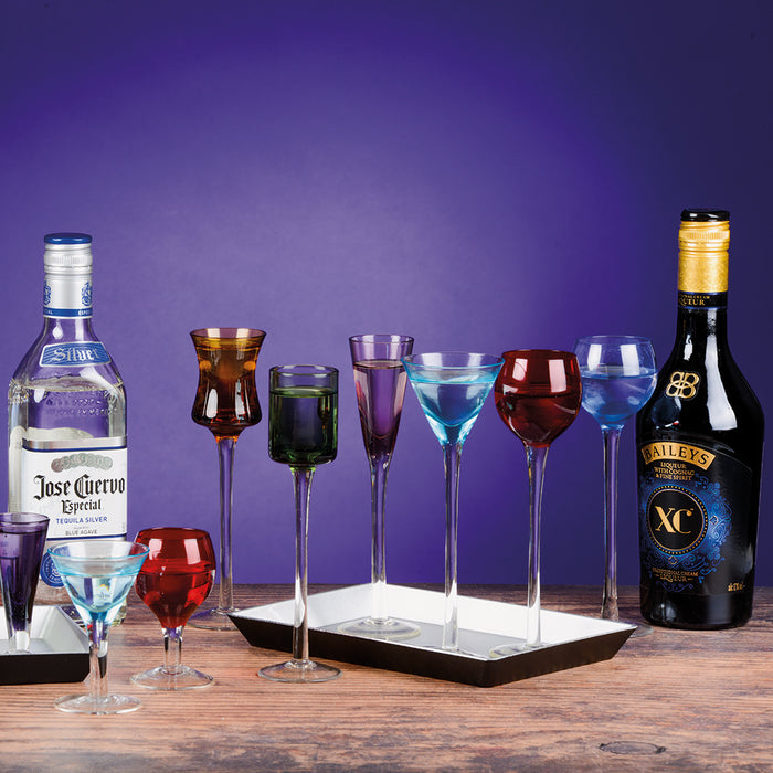 7pc jewel tone cordial set