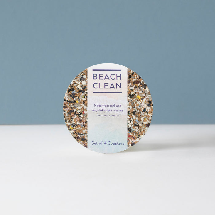 Beach Clean Round Coasters Set