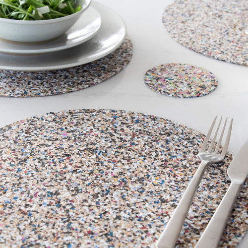 Beach Clean Round Placemat Set