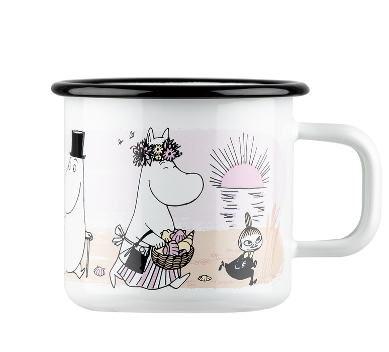 Moomin Enamel mug 3.7dl The Beach