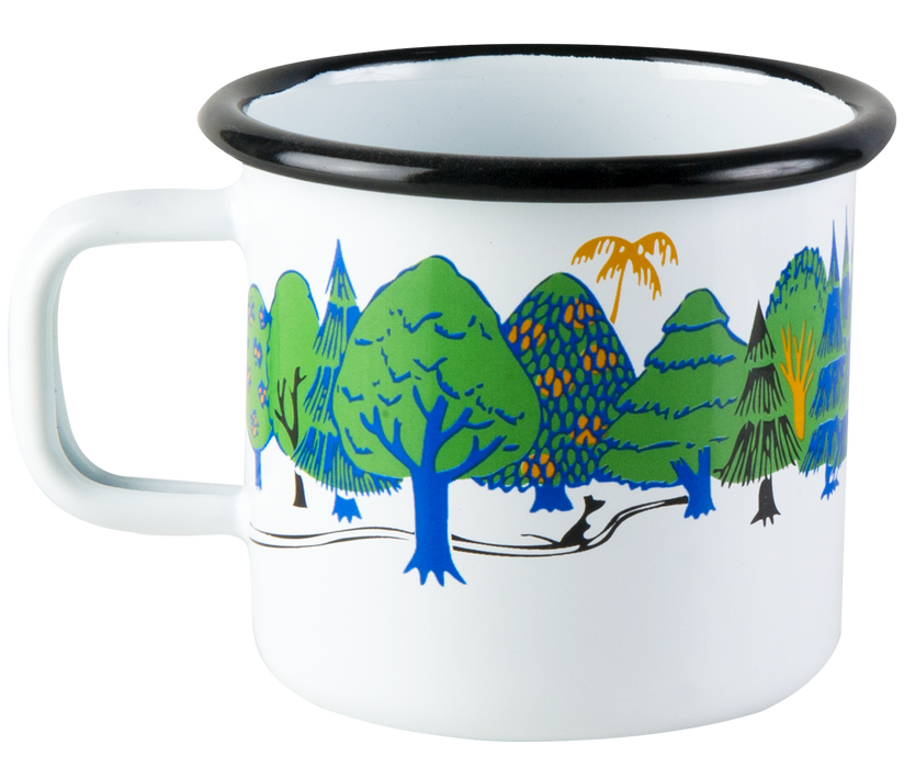 Enamel mug 3,7dl Moomin Valley