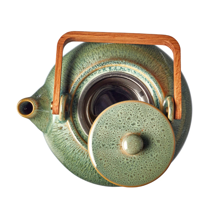 Bitz Teapot Stoneware Green