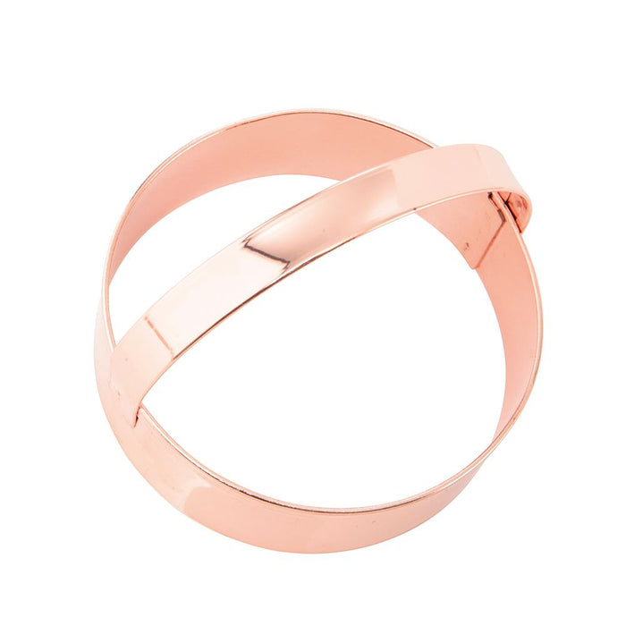 Copper cookie cutter - round