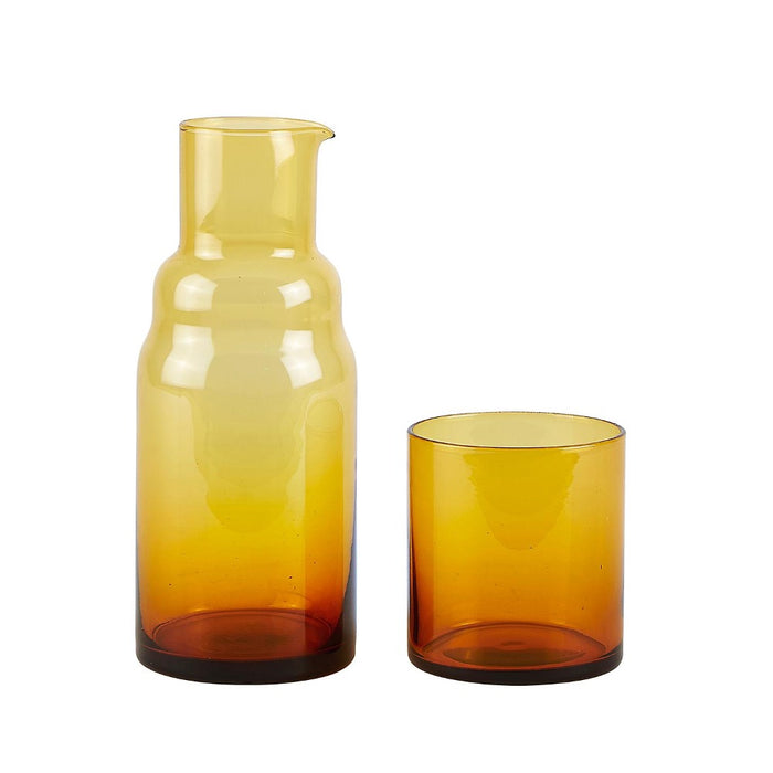 Water bottle w. glass