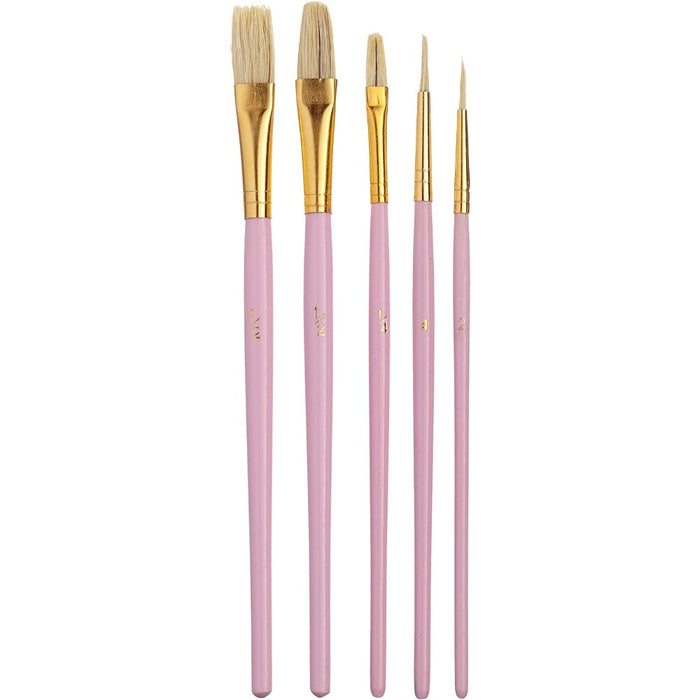5 Sugarcraft decorating brushes