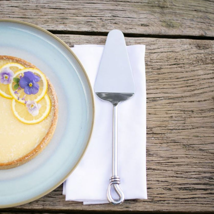 Polished Knot Cake Server