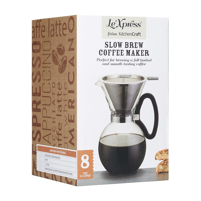 Slow brew coffee maker 1.1L